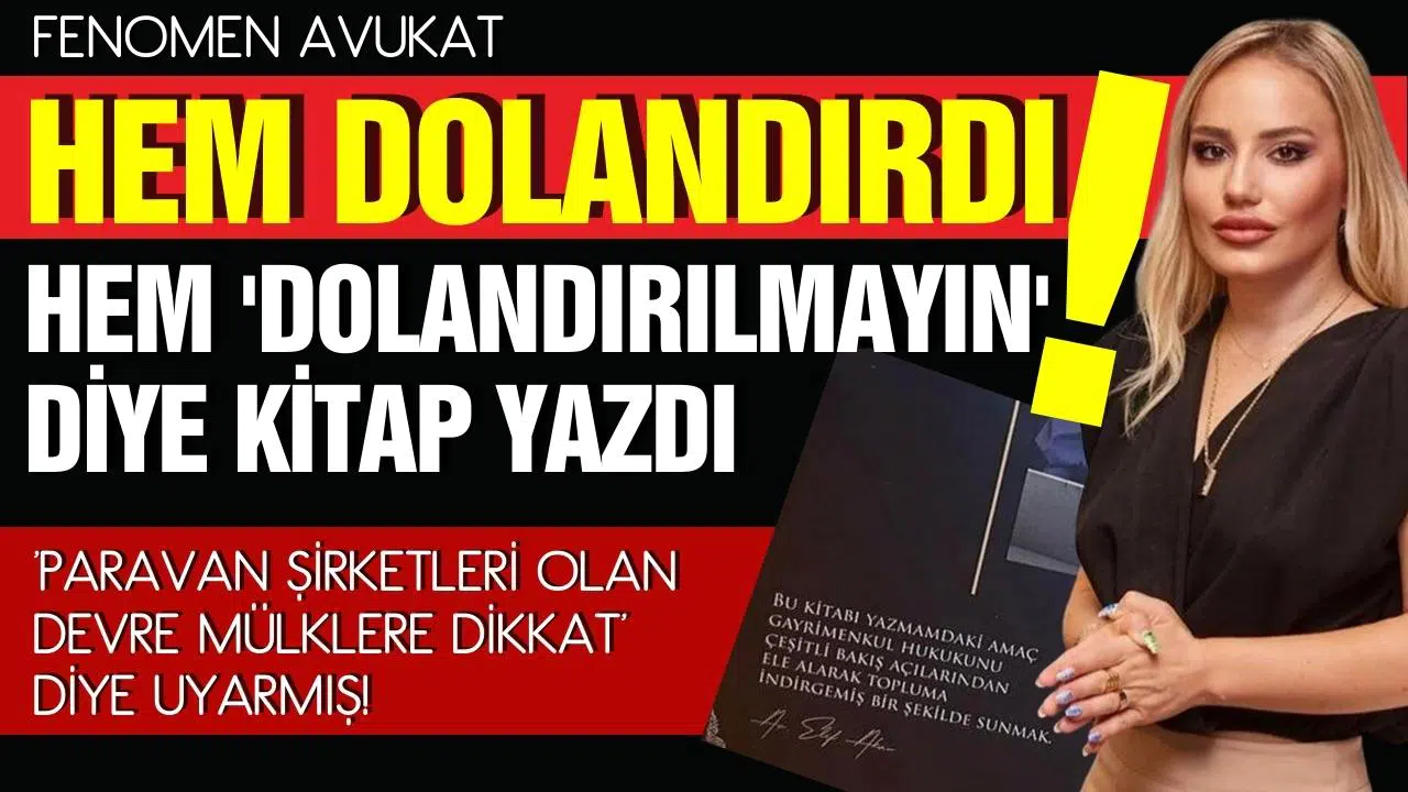 Genç avukat hem dolandırdı hem dolandırıcılığın kitabını yazdı!