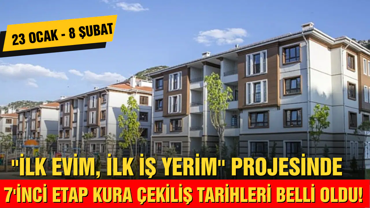 ''İlk Evim, İlk İş Yerim'' projesinde 7'inci etap kura çekiliş tarihleri belli oldu!