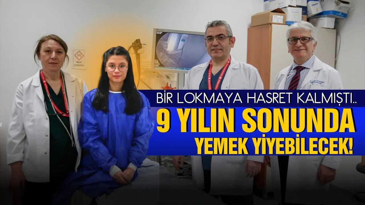 Bir lokmaya hasret kalan hasta, 9 yıl sonunda yemek yiyebilecek!