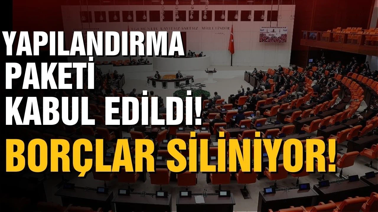 Yapılandırma paketi kabul edildi! Borçlar siliniyor!