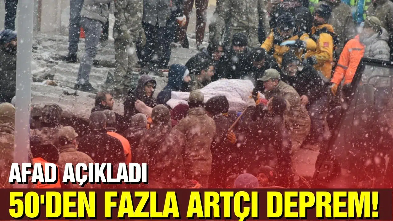 AFAD açıkladı! 7,4'lük felakette en büyüğü 6.6 büyüklüğünde 50’den fazla artçı
