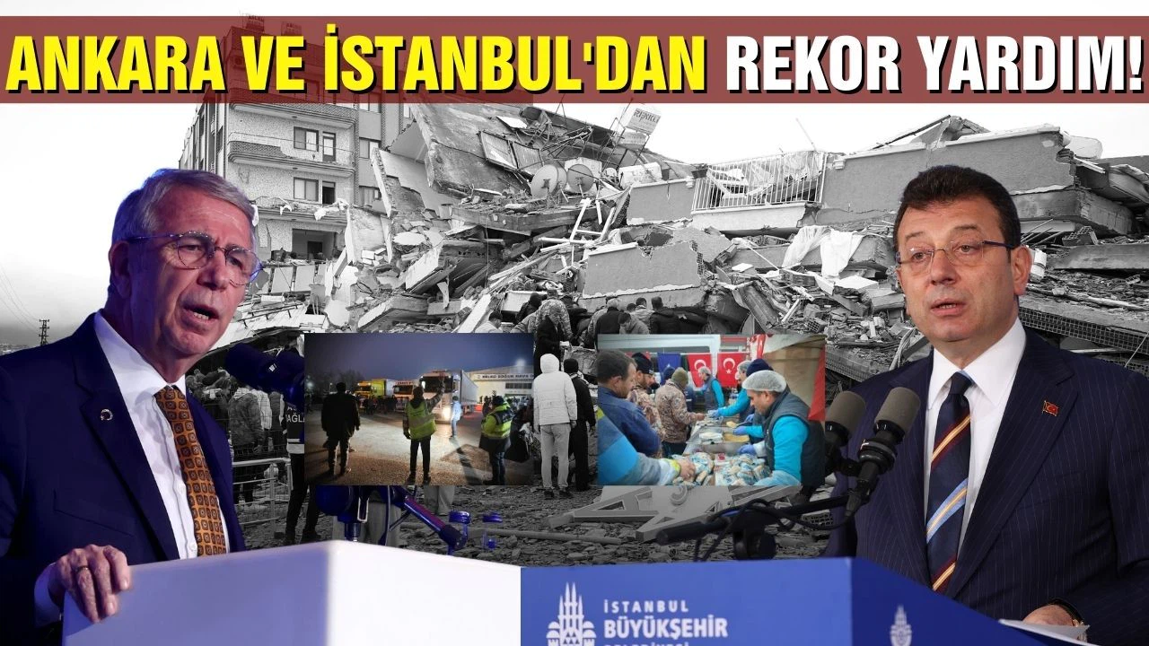 Ankara ve İstanbul'dan rekor yardım!