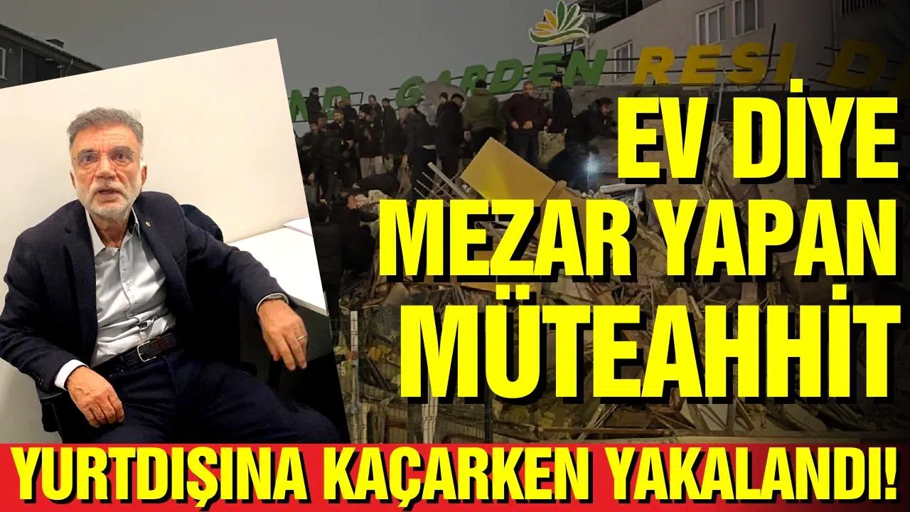 Yıkılan rezidansın müteahhidi yurt dışına kaçarken yakalandı!
