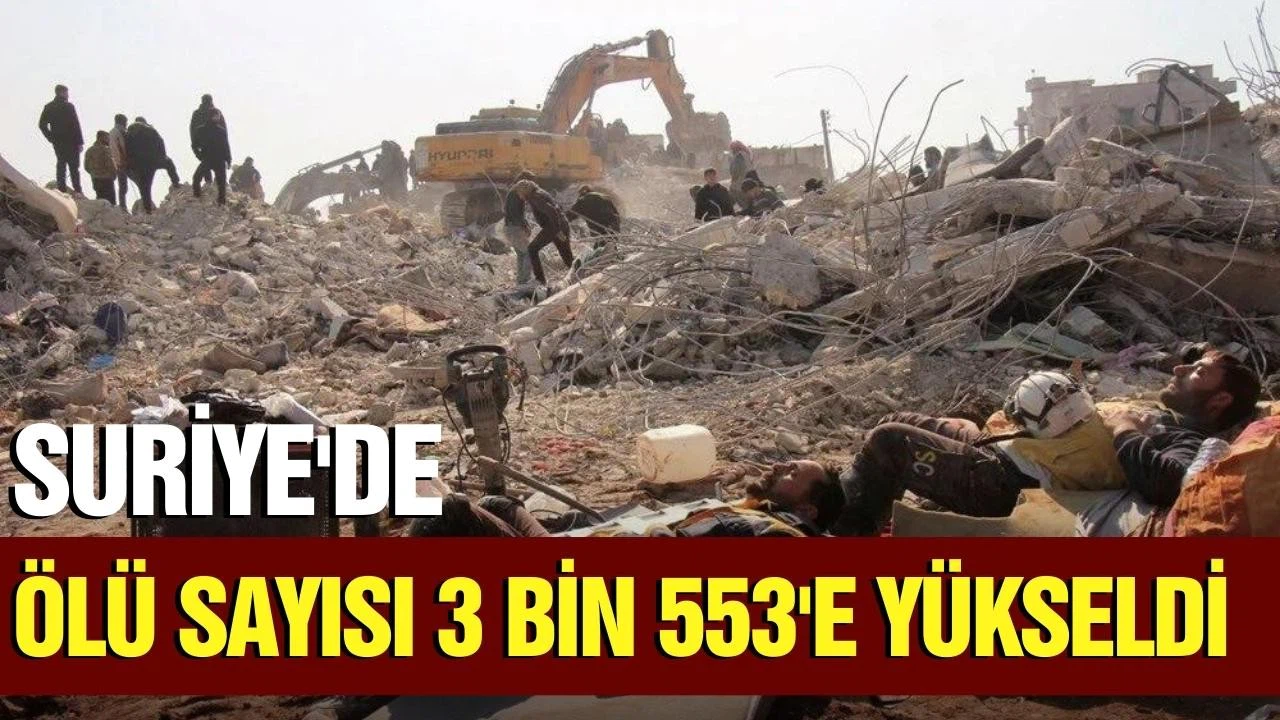 Suriye'de ölü sayısı 3 bin 553'e yükseldi