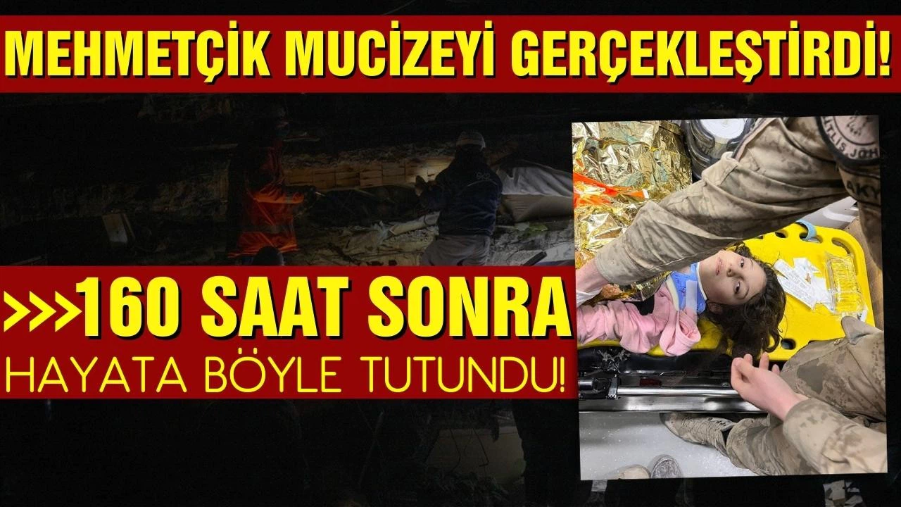 Mehmetçik, depremin 160. saatinde bir çocuğu kurtardı