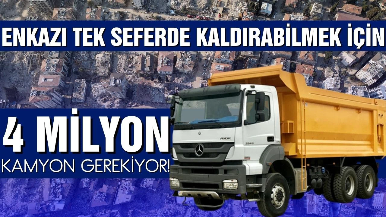 Deprem bölgesinden çıkacak enkaz 100 milyon tonu bulabilir