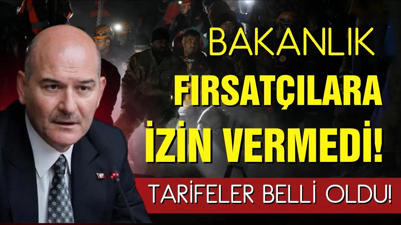 İçişleri Bakanlığı fırsatçılara izin vermedi: Tarifeler belli oldu!