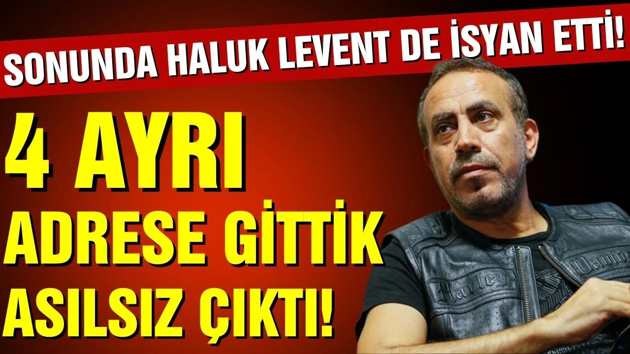 Haluk Levent isyan etti!