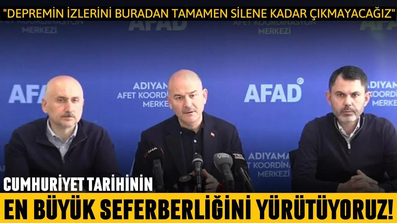 Bakan Kurum: "Cumhuriyet tarihinin en büyük seferberliğini yürütüyoruz"