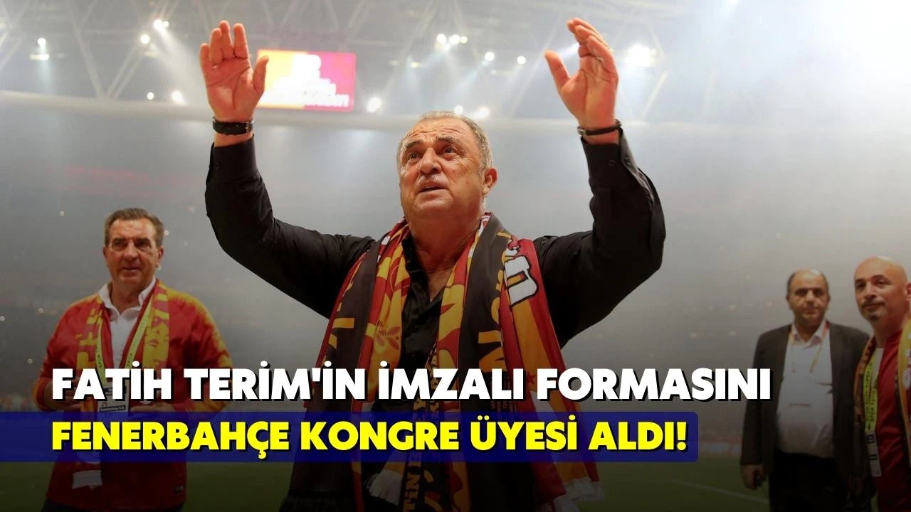 Fatih Terim'in imzalı formasını Fenerbahçe kongre üyesi satın aldı!