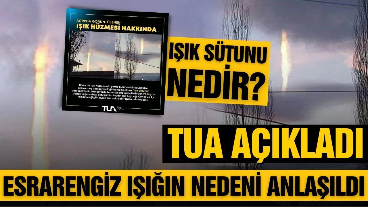 TUA açıkladı! Ağrı'daki görüntülerin nedeni belli oldu