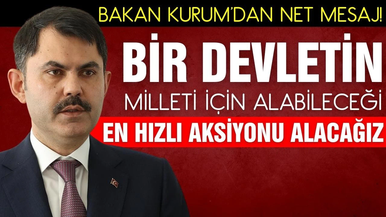 Bakan Kurum'dan kalıcı konut mesajı: En hızlı aksiyonu alacağız