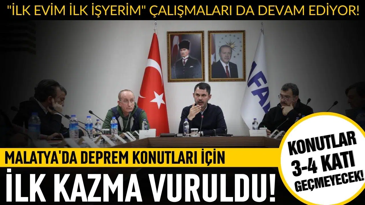 Bakan Kurum duyurdu: “İlk Evim, İlk İş Yerim projesi devam ediyor"