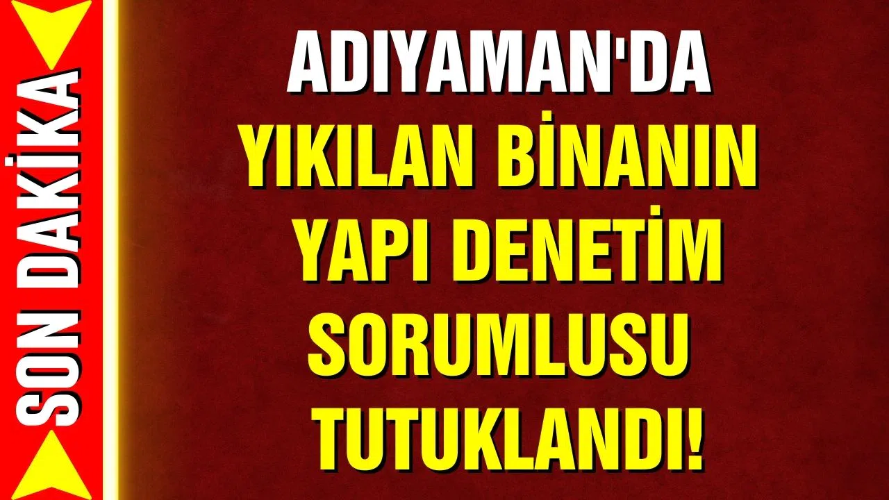 Yıkılan binanın yapı denetim sorumlusu tutuklandı