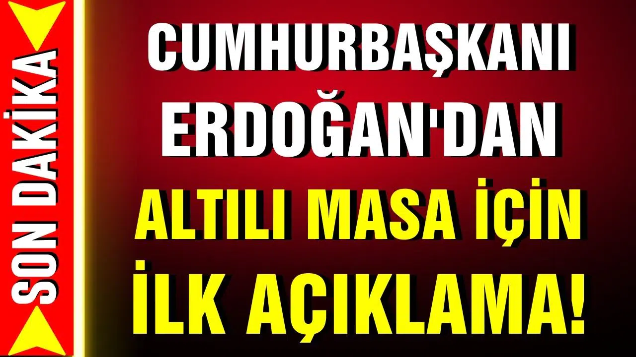 Cumhurbaşkanı Erdoğan'dan Altılı Masa için ilk açıklama!