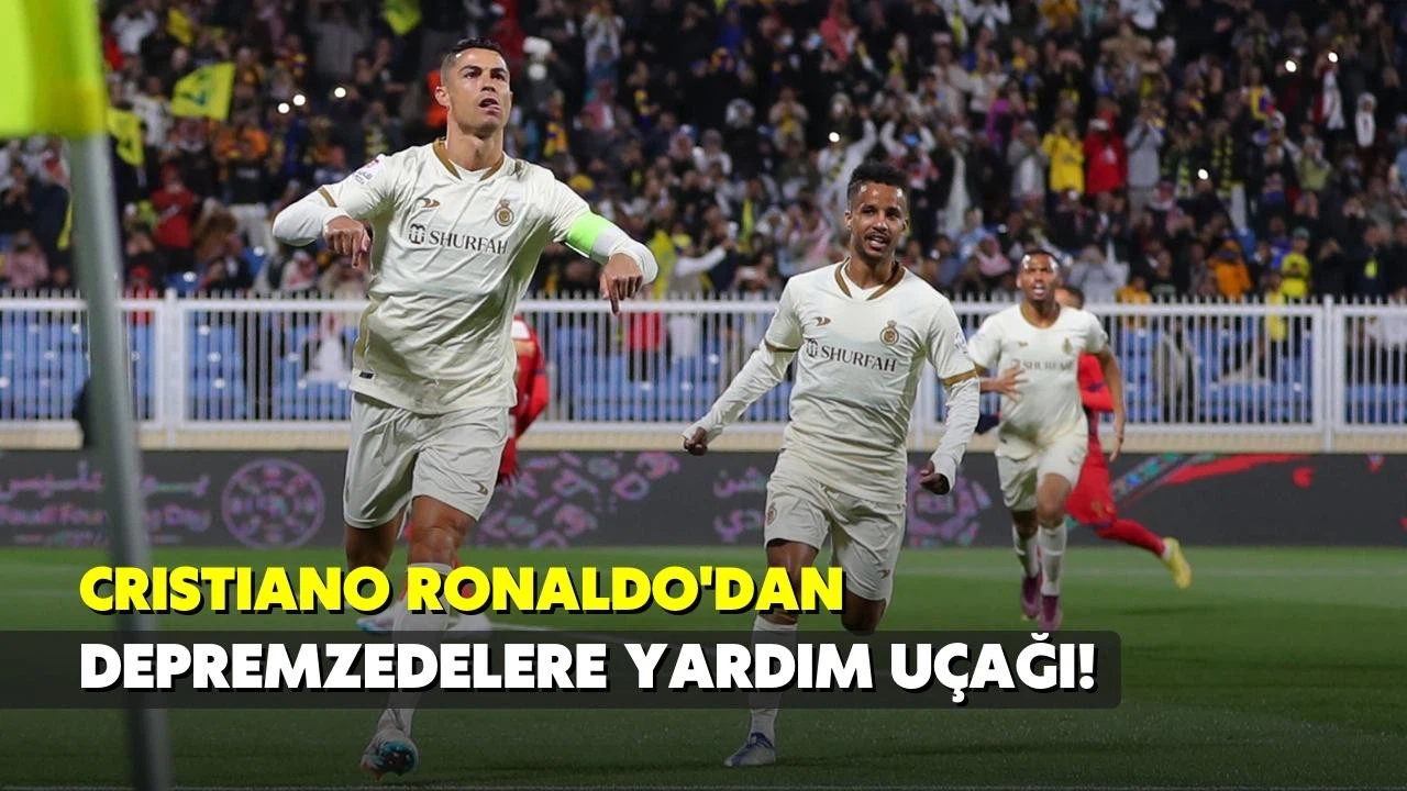 Ronaldo, depremzedeler için yardım uçağı gönderdi!
