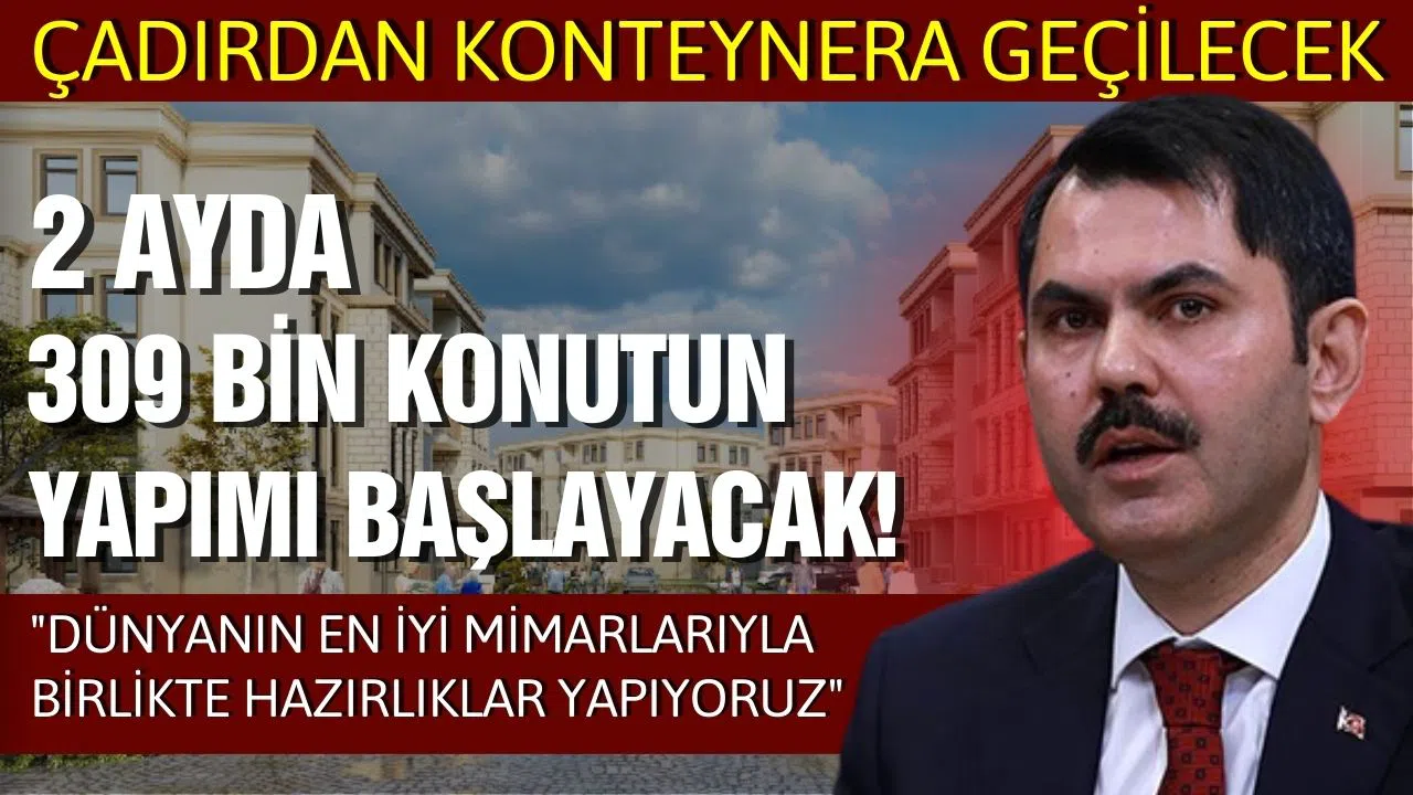 Bakan Kurum deprem bölgesindeki çalışmaları tek tek açıkladı!