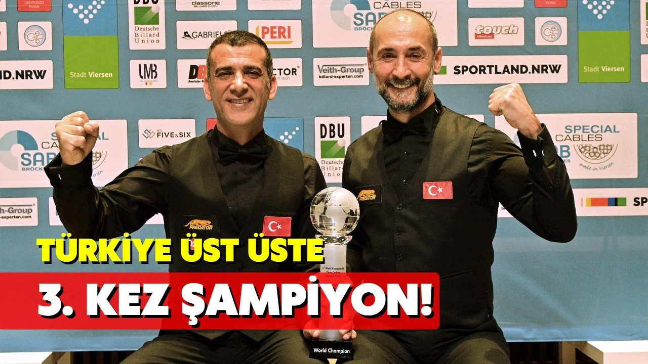Türkiye üst üste 3. kez şampiyon!