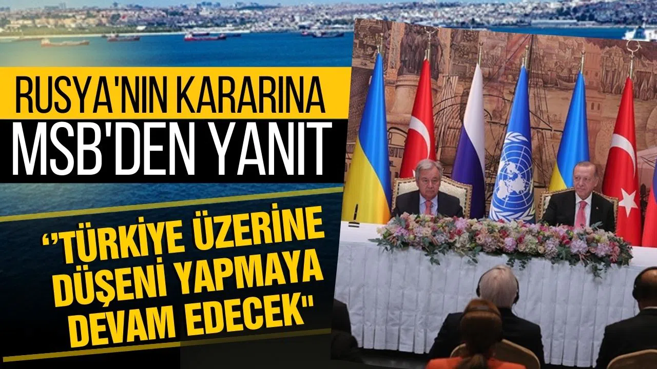 MSB'den tahıl koridoru açıklaması: ‘’Türkiye üzerine düşeni yapmaya devam edecek''
