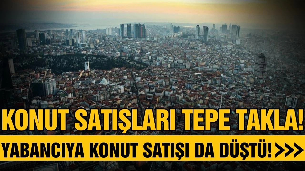 Konut satışlarında büyük düşüş!