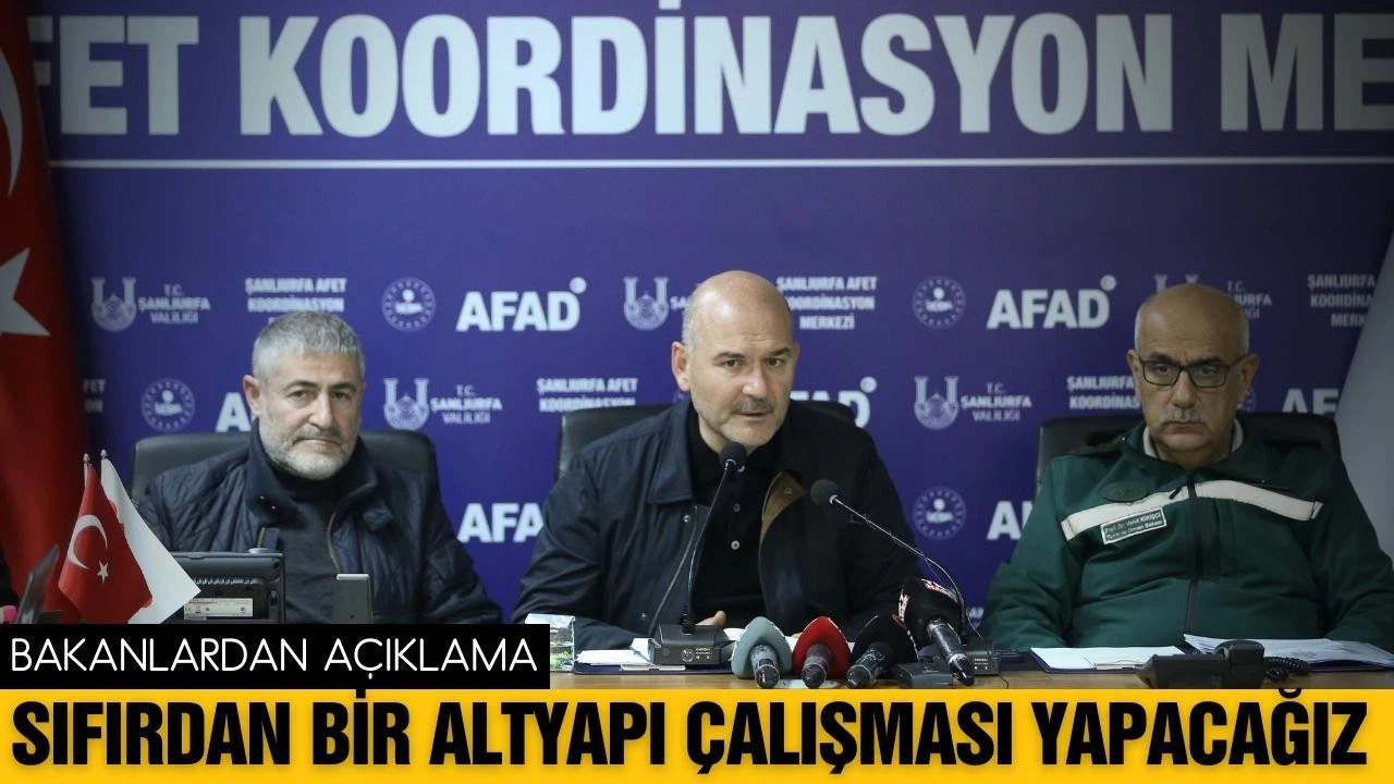 Bakanlar sel bölgesinde açıklamalarda bulundu!