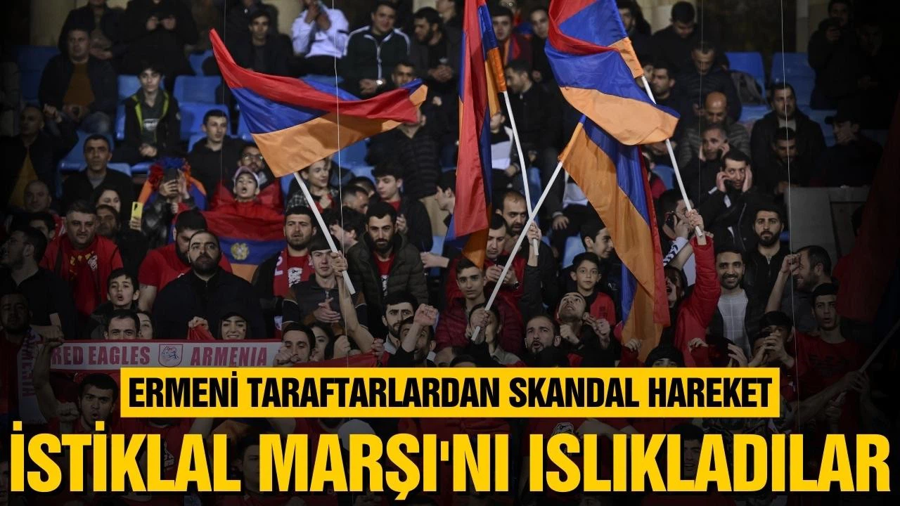 Ermeni taraftardan skandal hareket!