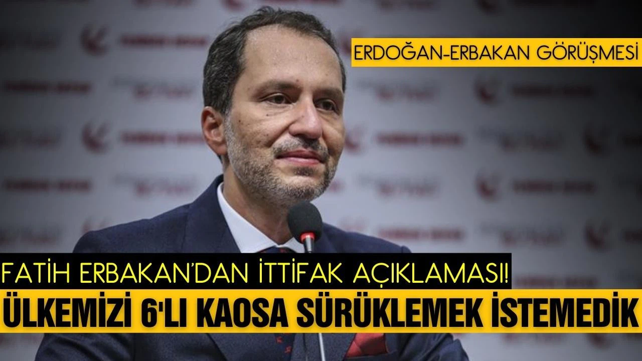 Cumhurbaşkanı Erdoğan ile Fatih Erbakan görüşmesi sona erdi