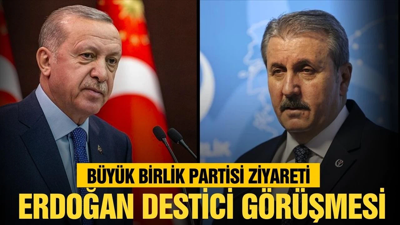 Cumhurbaşkanı Erdoğan ve Mustafa Destici görüşmesi başladı