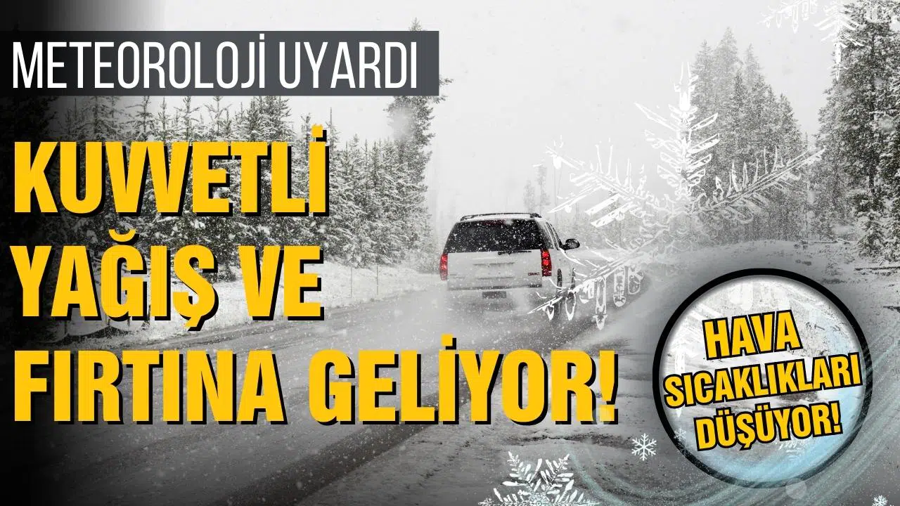 Meteoroloji uyardı! Kuvvetli yağış ve fırtına geliyor!