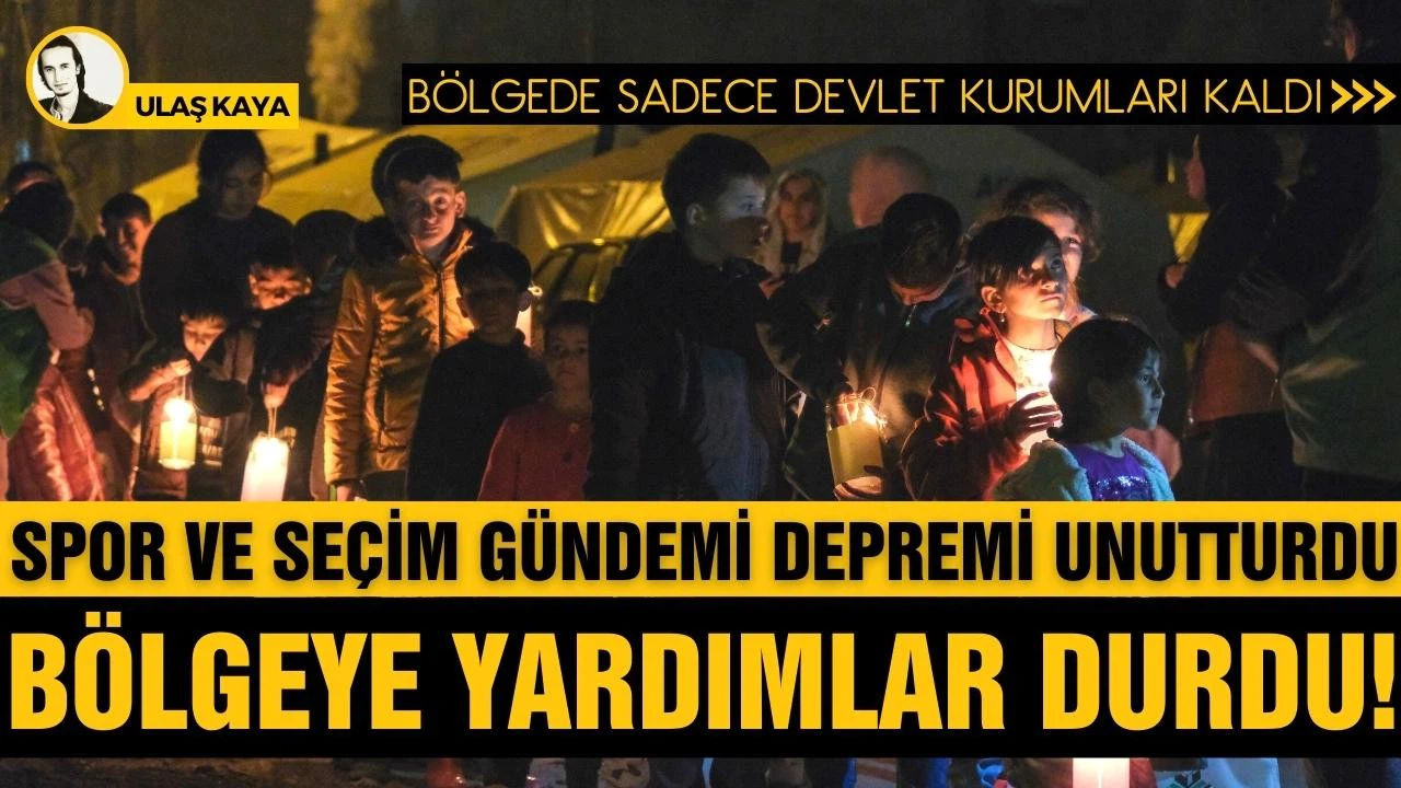 Spor ve seçim gündemi afetzedeleri unutturdu! Yardımlar adeta durdu!