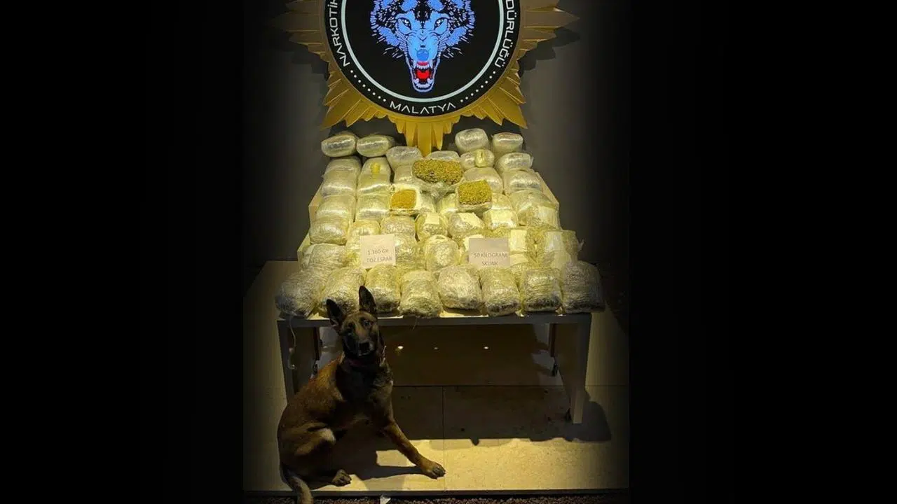 Yolcu otobüsünde 51 kilo uyuşturucu ele geçirildi!