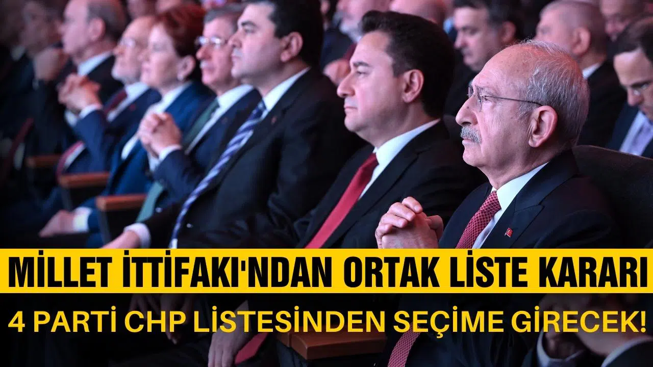 Millet İttifakı'nda liste gelişmesi! 4 parti CHP listesinden seçime girecek!