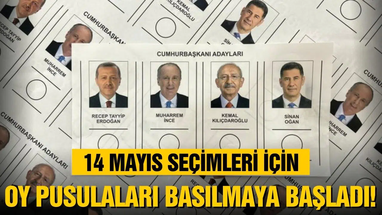 Oy pusulaları onaylandı, basılmaya başlandı!
