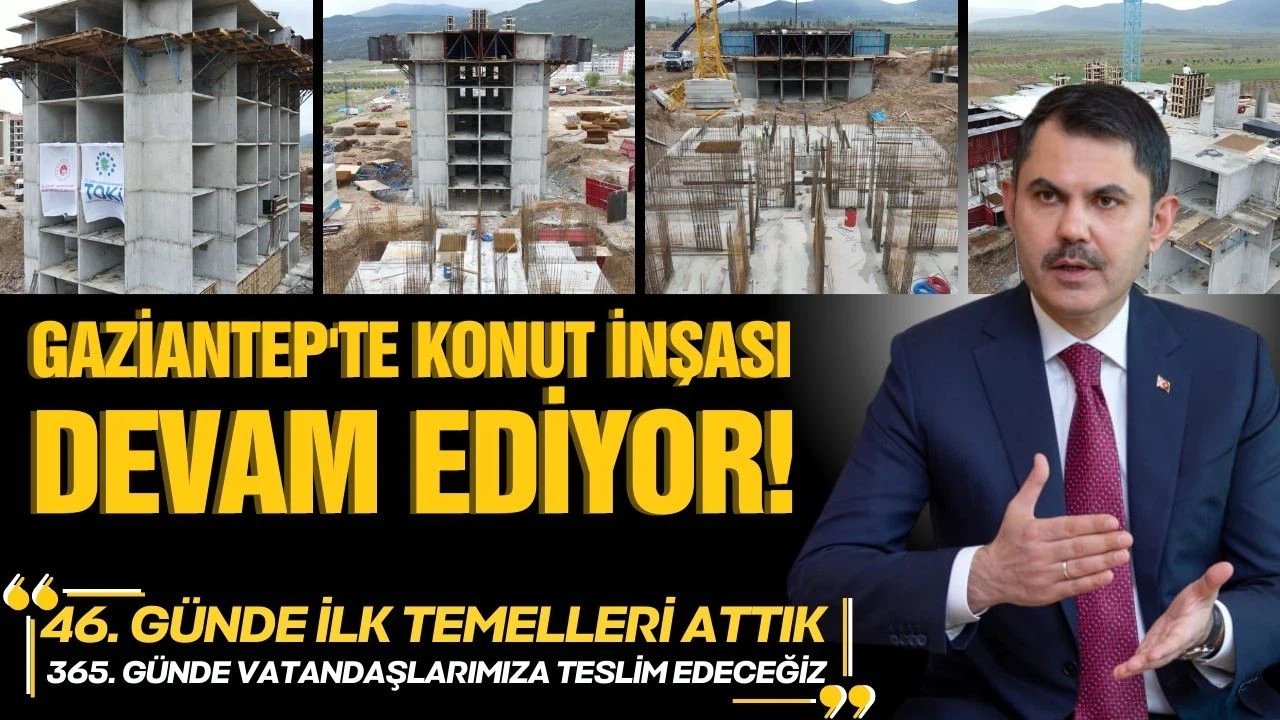 Bakan Kurum: "Afet konutlarımız hızla yükseliyor"