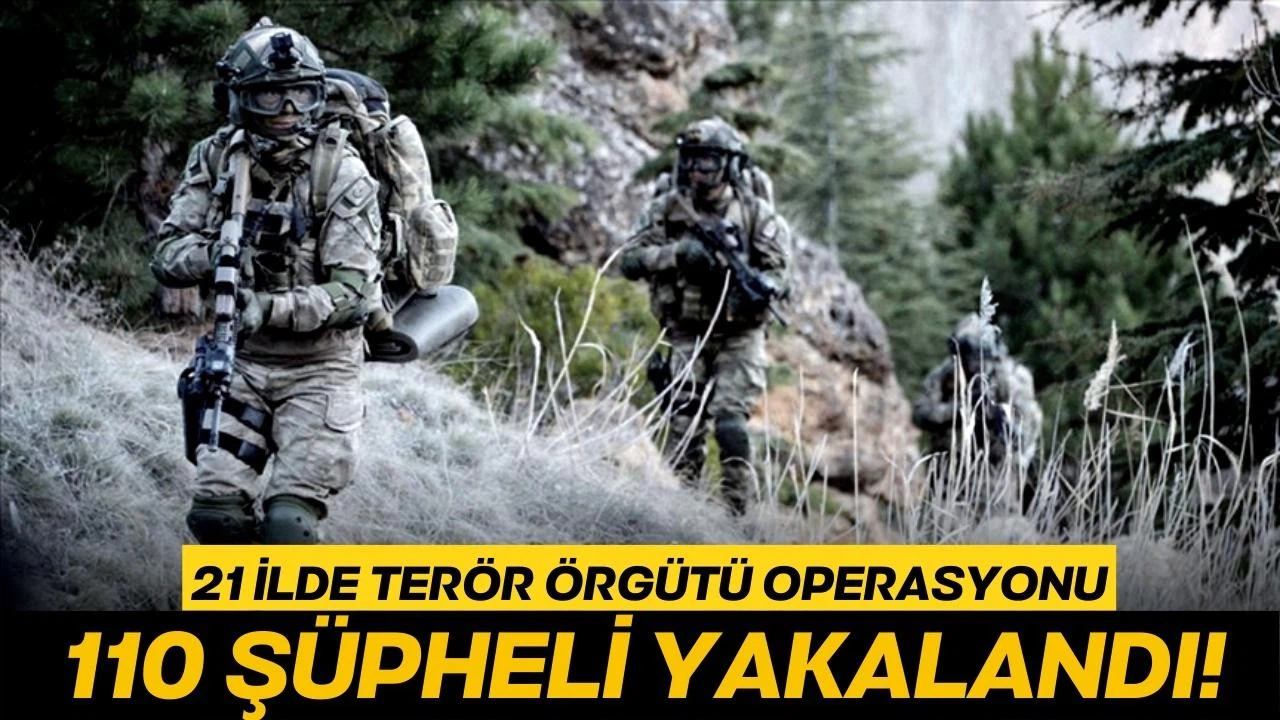 Diyarbakır merkezli 21 ilde terör örgütü operasyonu!