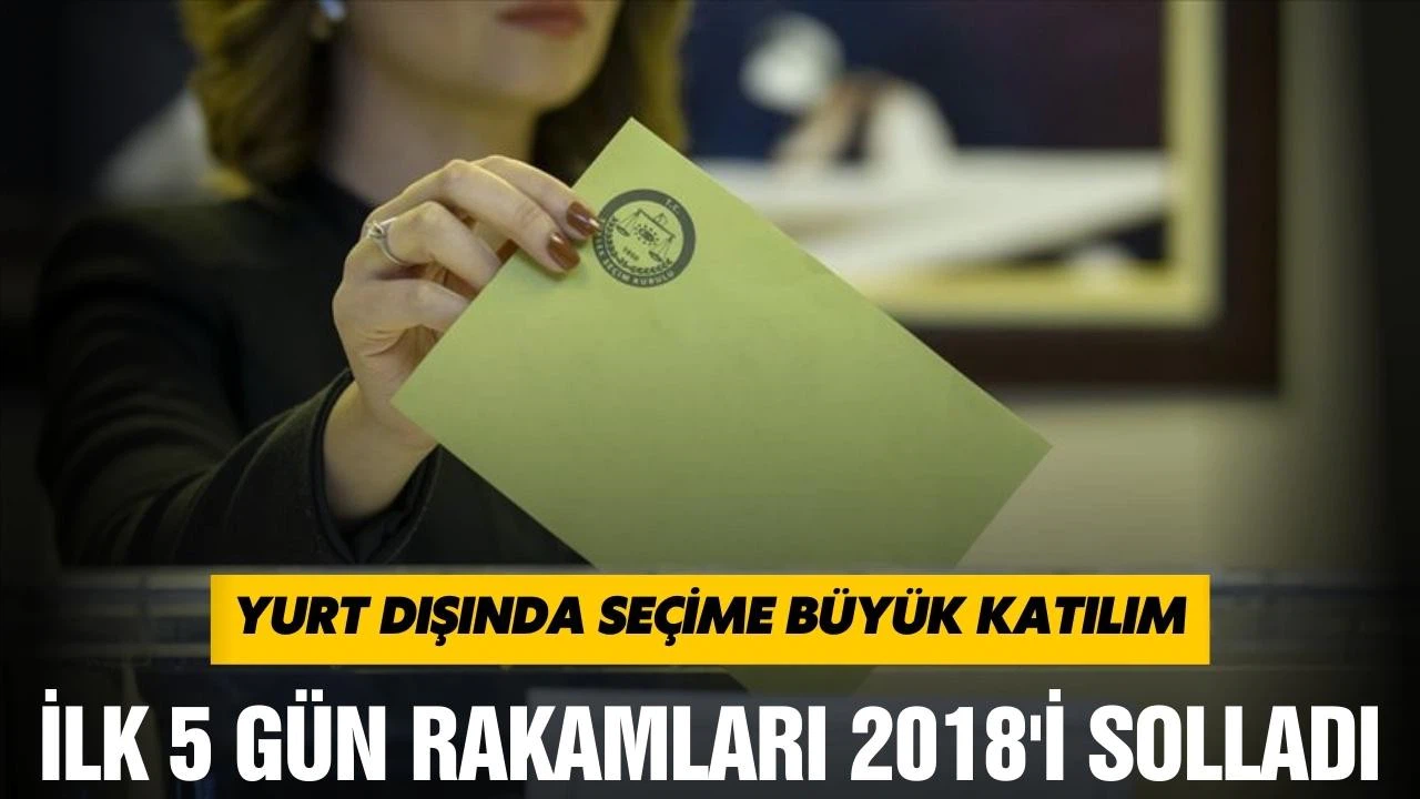 Yurt dışında seçime büyük katılım!