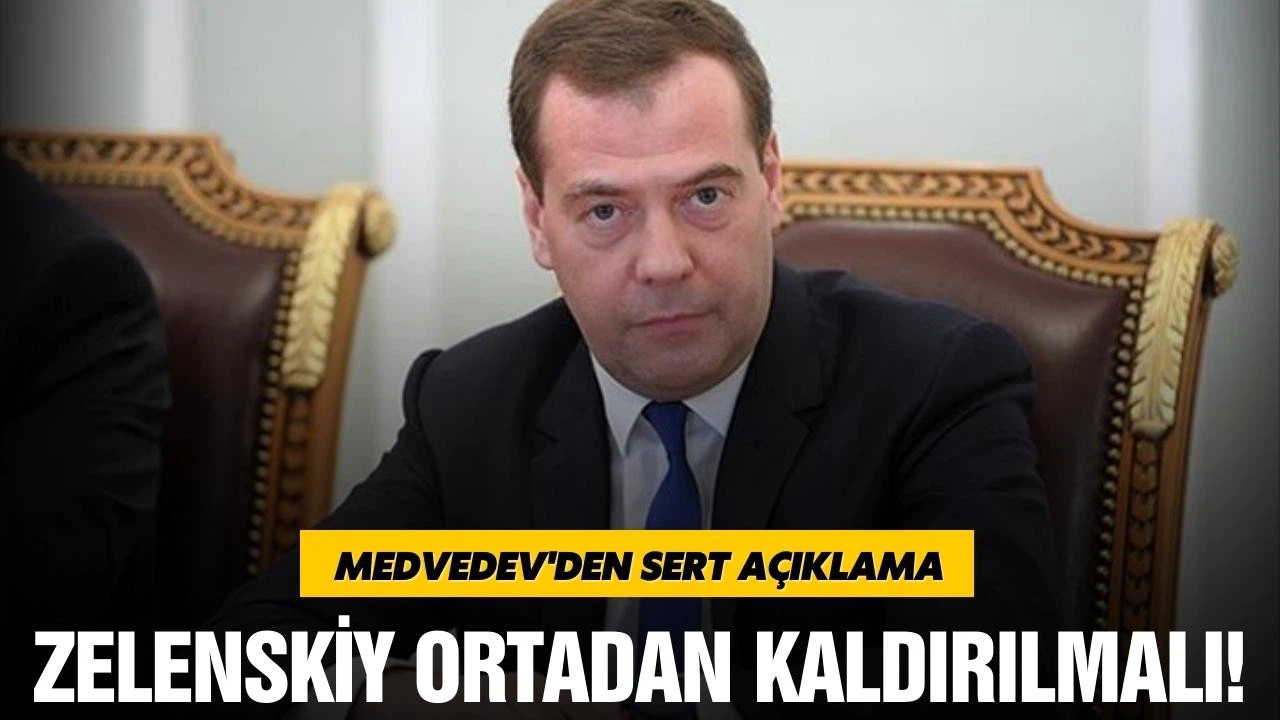 Dron saldırısı sonrası Medvedev'den sert açıklama: Ortadan kaldırılmalı!