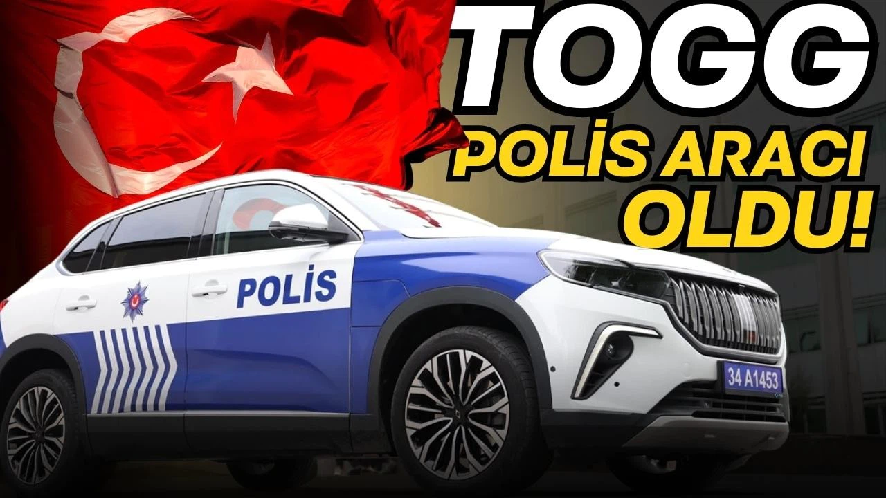 Türkiye'deki Togg marka ilk polis aracı hizmete girdi