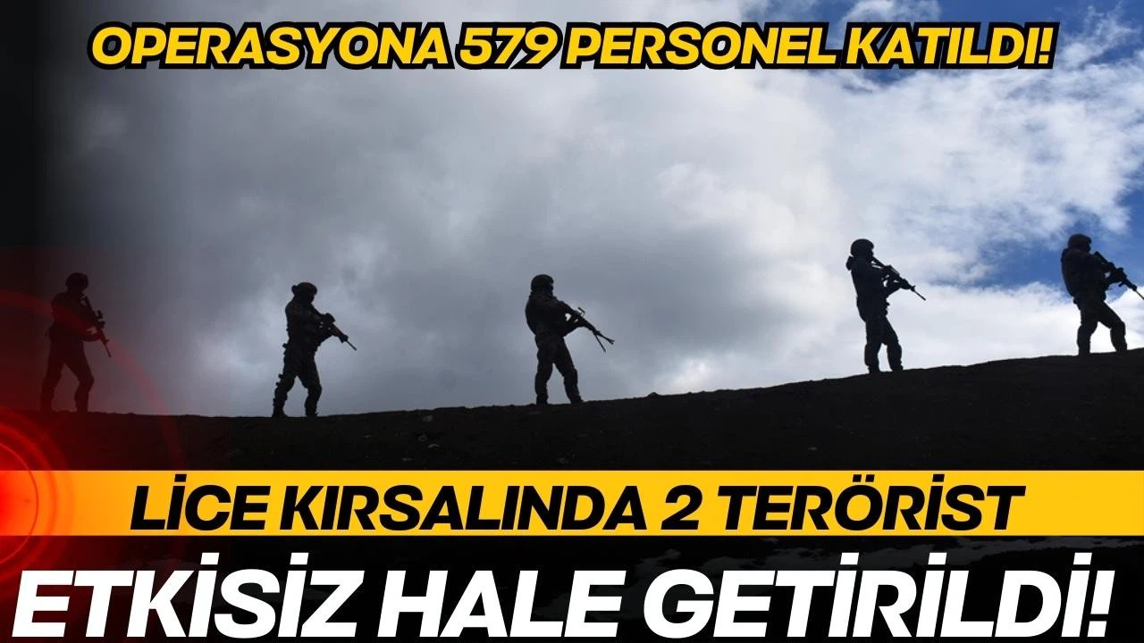 Lice kırsalında operasyon! 2 terörist öldürüldü