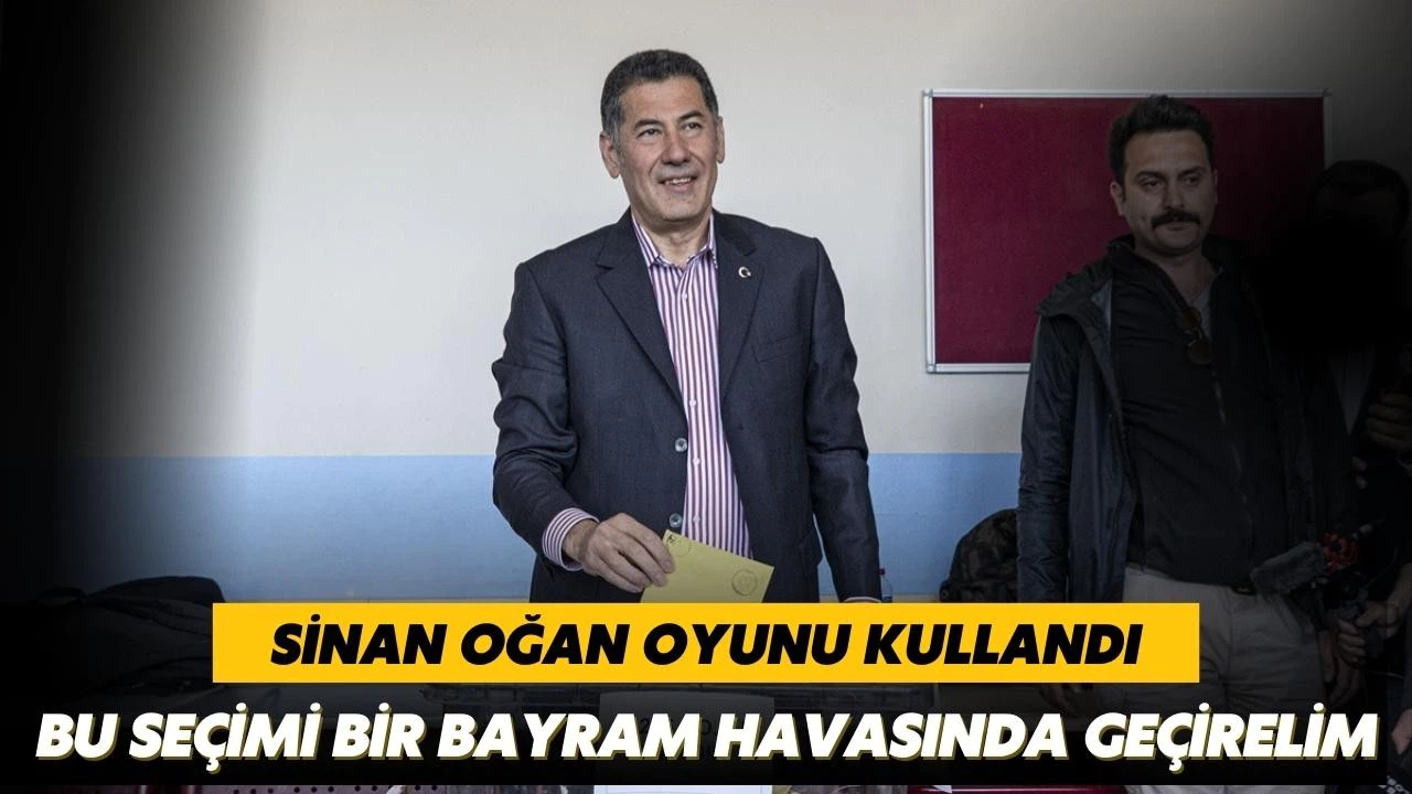 Cumhurbaşkanı adayı Sinan Oğan Ankara'da oyunu kullandı