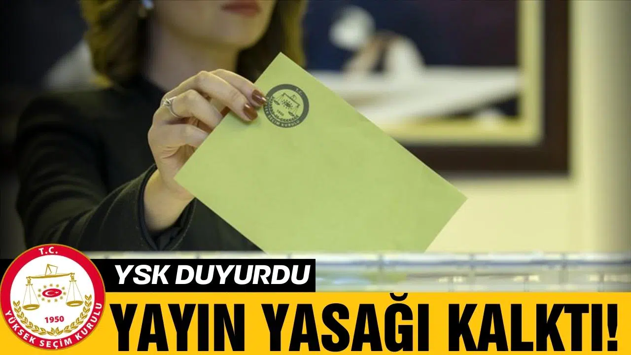Yayın yasağı kalktı!
