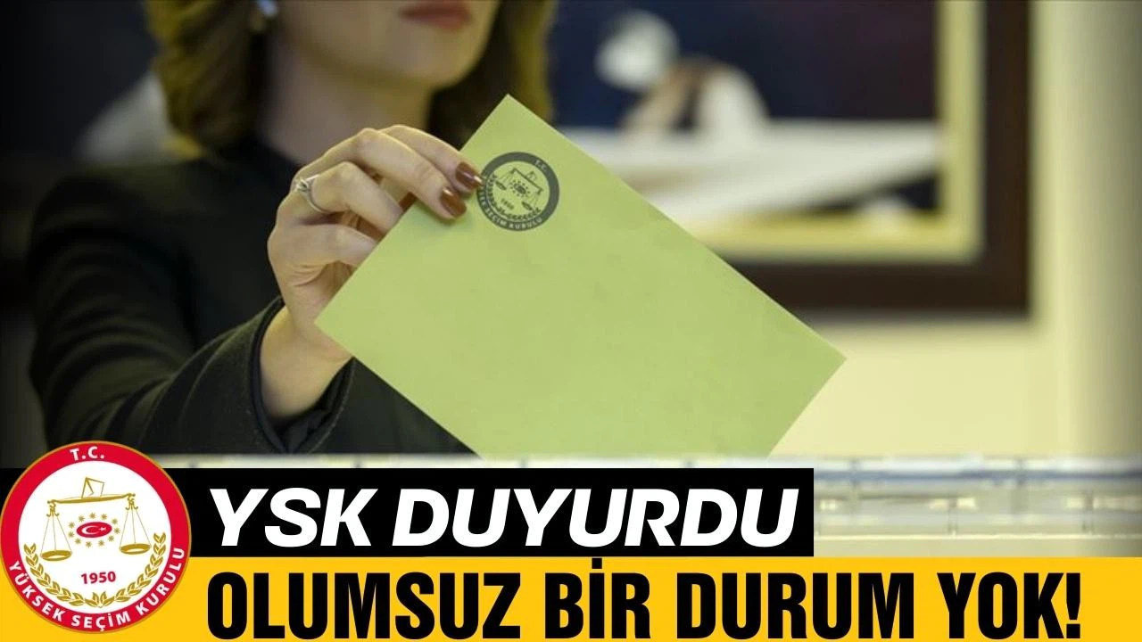 YSK'dan flaş açıklama!