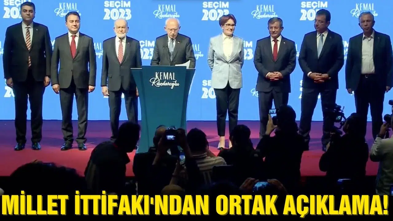 Millet İttifakı'ndan ortak açıklama!
