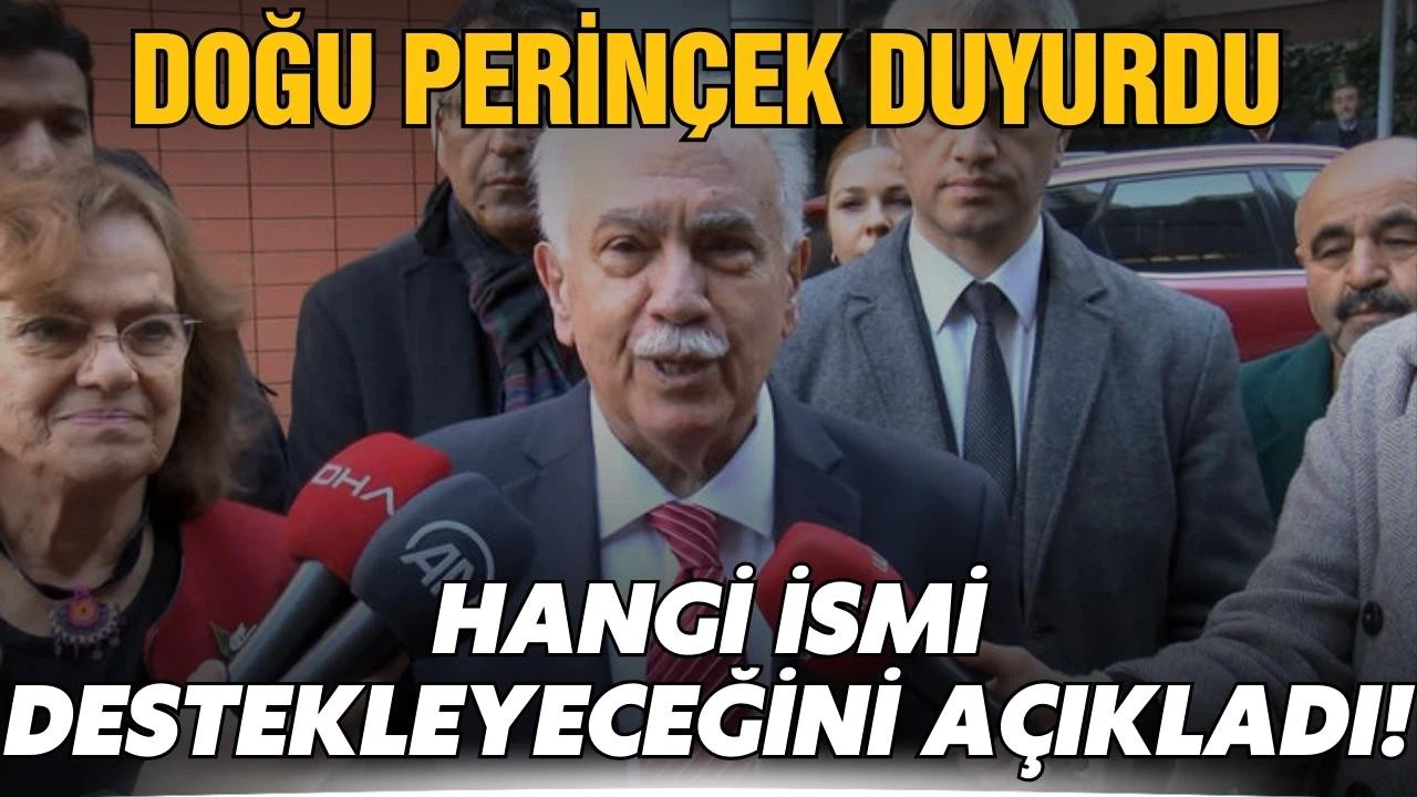 Vatan Partisi Lideri Doğu Perinçek duyurdu!