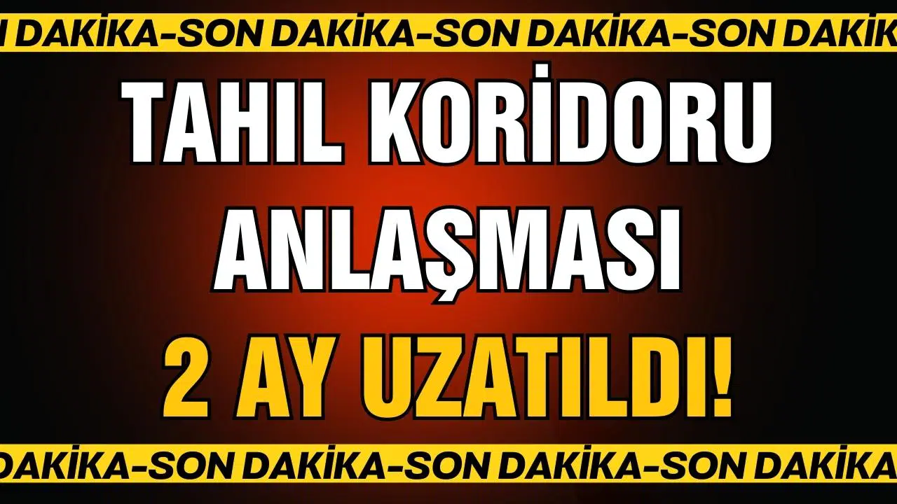 Tahıl koridoru anlaşması 2 ay uzatıldı!