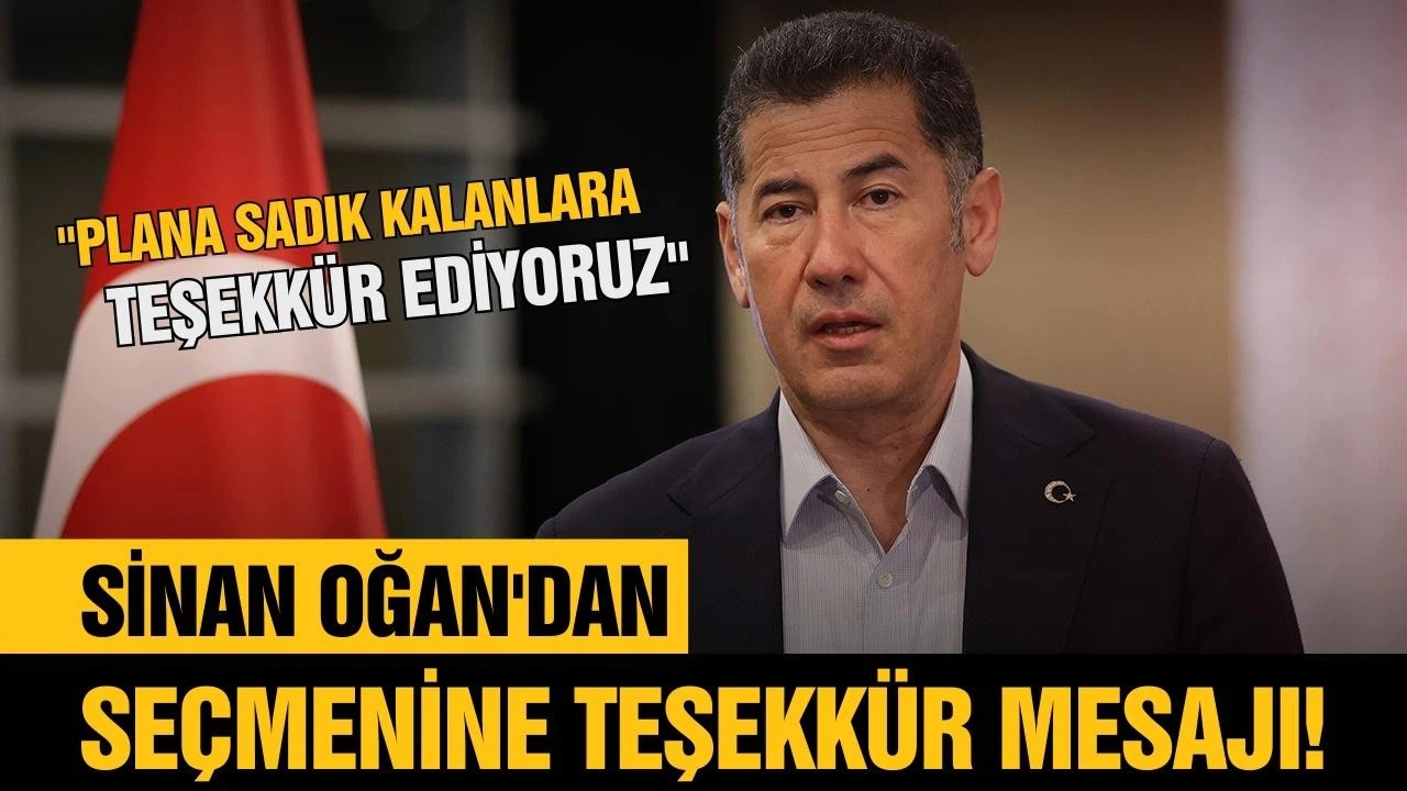 Oğan: “Vatandaşlarıma şükranlarımı sunuyorum”