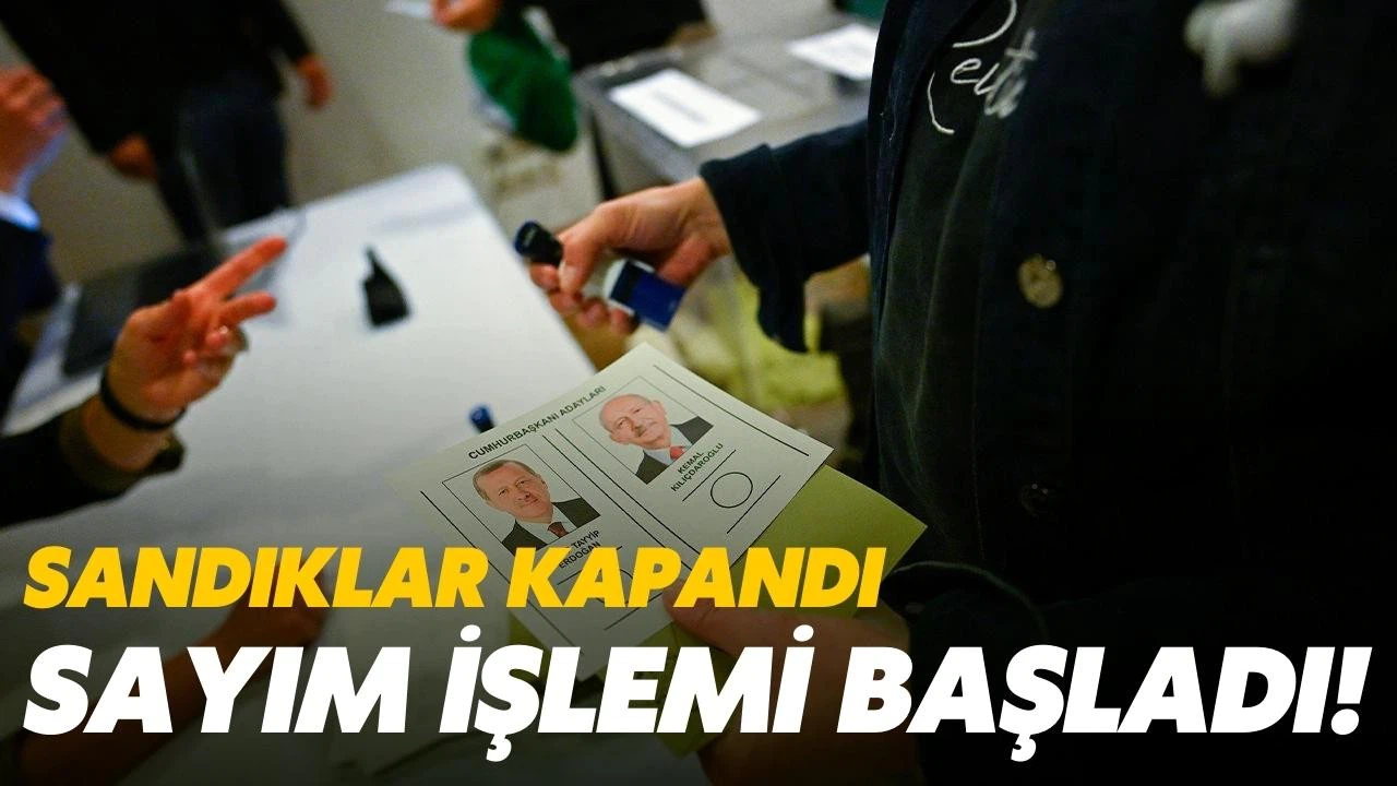 Oy verme işlemleri tamamlandı!