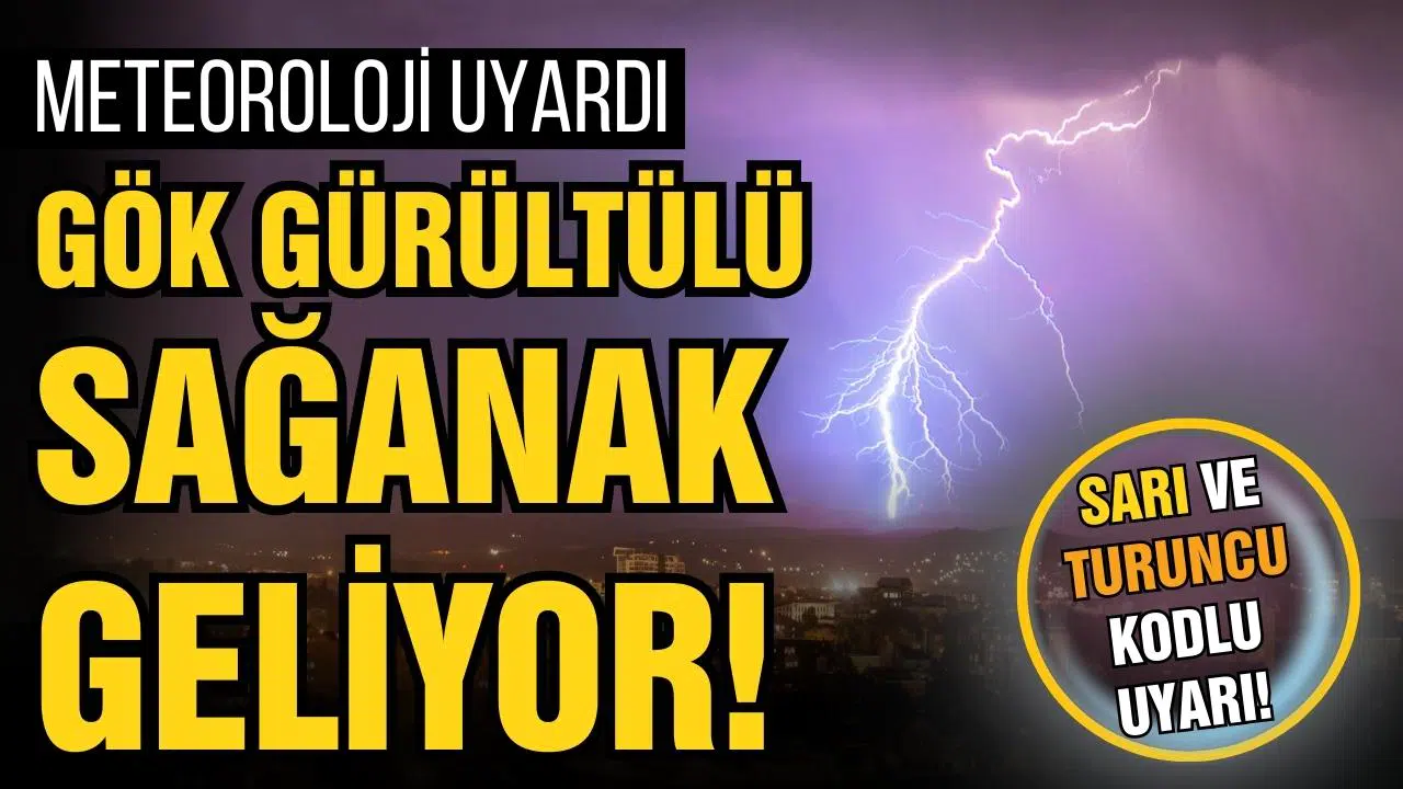 Meteoroloji'den turuncu ve sarı kodlu uyarı!