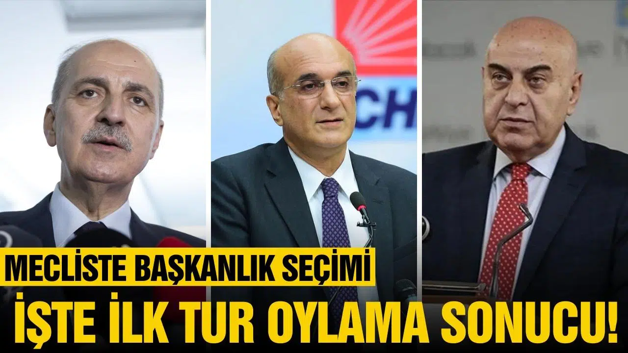 Meclis başkanlığında ilk tur sonuçları belli oldu!