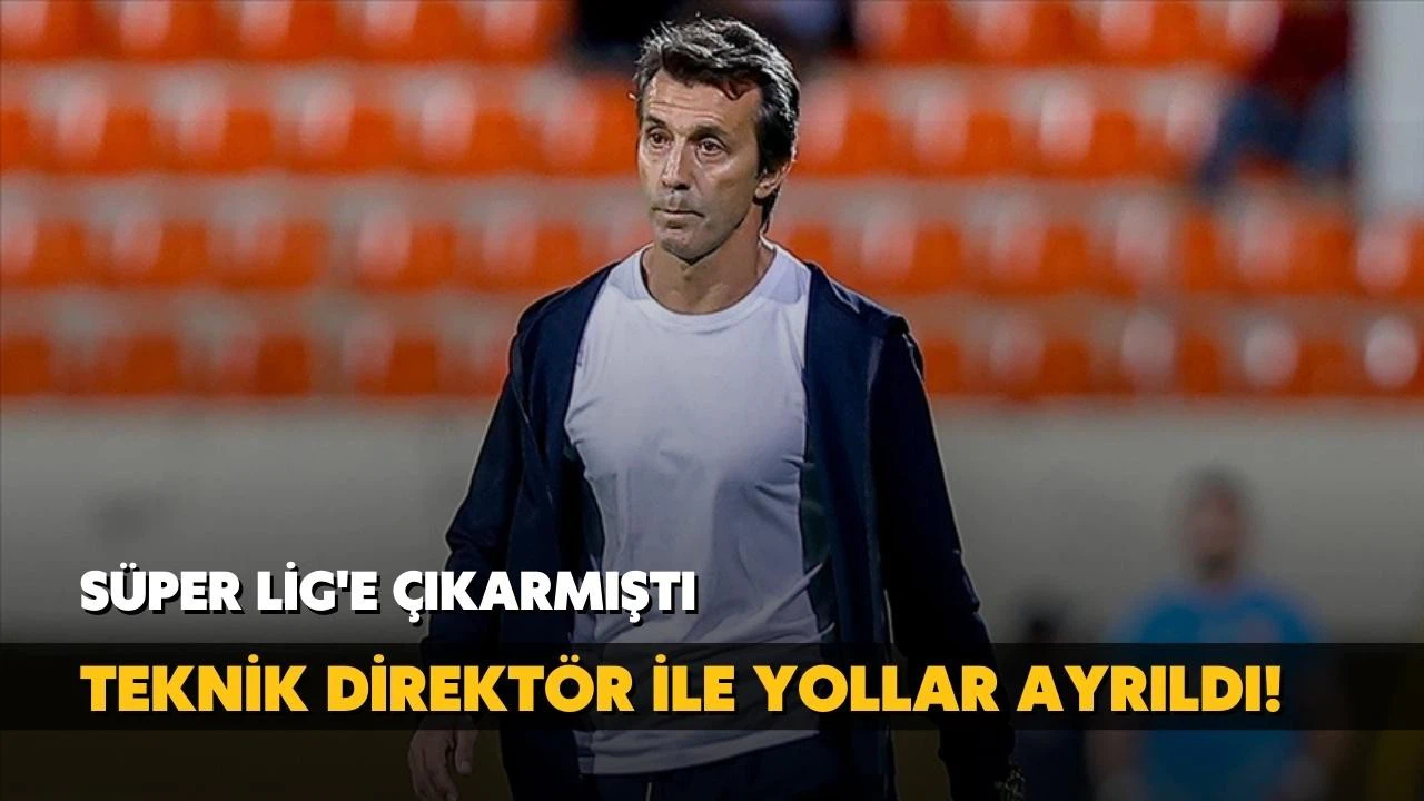 Teknik direktör ile yollar ayrıldı!